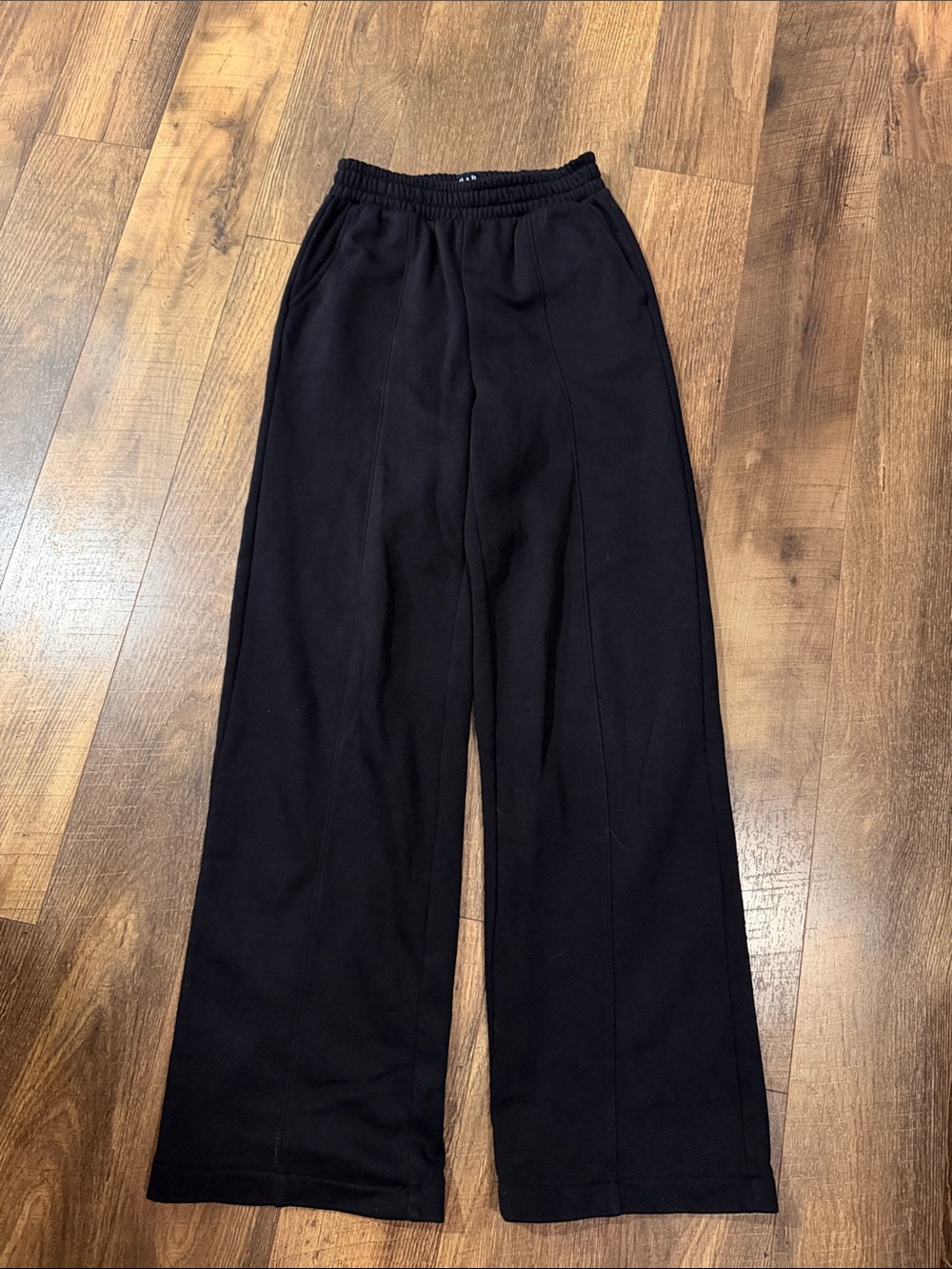 Gap Black Wide-Leg Knit Pants